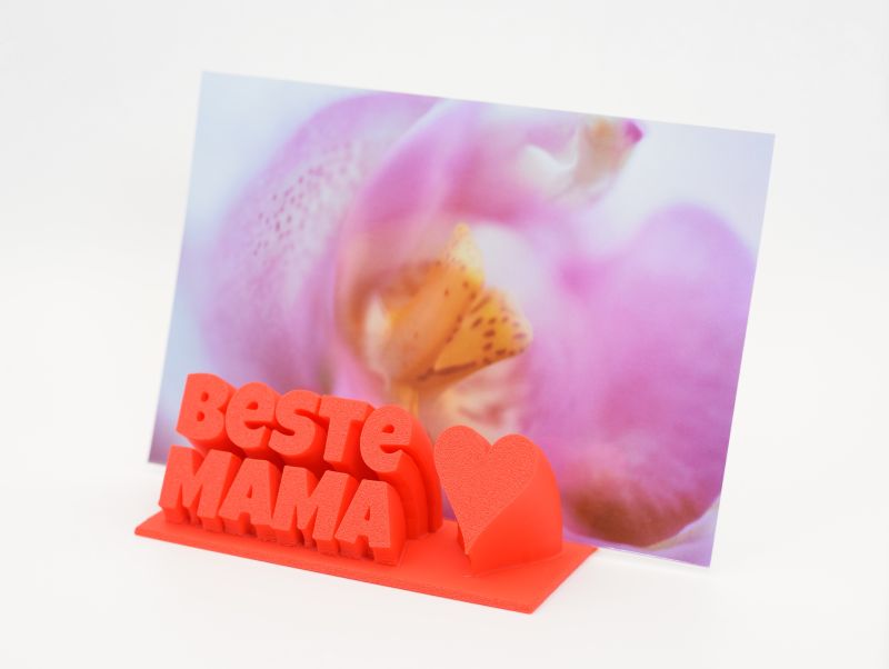 Muttertag, Fotoaufsteller "Beste Mama" 